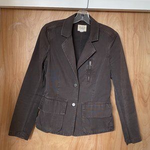 Nili Lotan Military Inspired Blazer Brown Small